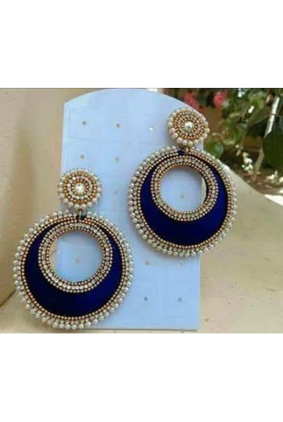 Earring - Blue and Silver Earring - Blue and Silver